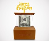 The Money Cake - Cash-Filled Cake Topper