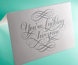 Calligraphuck Profane Greeting Cards