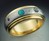 9 Planets Ring with Spinning Meteorite Band 9 Planets Ring with Spinning Meteorite Band