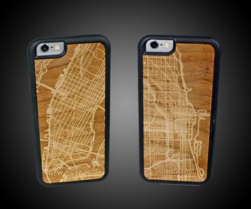City Map Wooden iPhone Cases City Map Wooden iPhone Cases