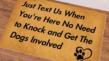 Just Text Us Doormat Just Text Us Doormat