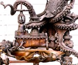 Pearl Diver Octopus Water Fountain
