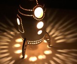 Wooden Rocket Night Light