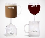 Before & After 5 Coffee & Wine Glass