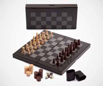 Carbon Fiber Folding Chess, Checkers & Backgammon Set Carbon Fiber Folding Chess, Checkers & Backgammon Set