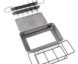 Kingrol Brownie Pan with Built-In Slicer & Rack