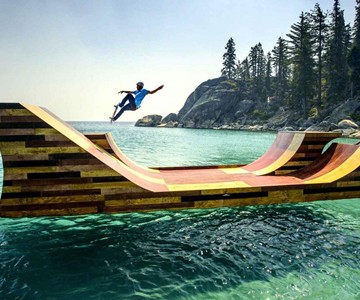 Floating Skateboard Ramp Floating Skateboard Ramp