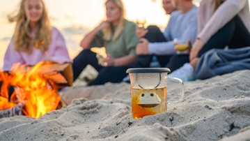 Qdo Birdie Swing Nest - Teacup with Infuser & Lid Qdo Birdie Swing Nest - Teacup with Infuser & Lid