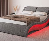 Lyon Wavelike LED Bed Frame