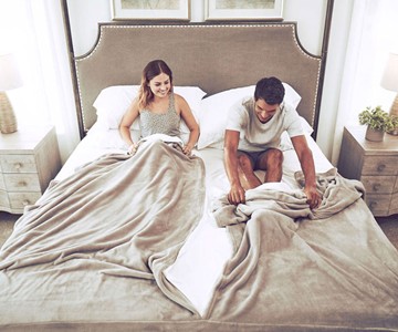 Splitz Bedding - Split Blanket & Sheet Sets for Couples Splitz Bedding - Split Blanket & Sheet Sets for Couples