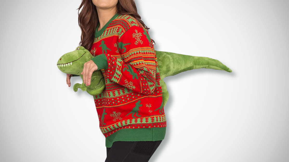 3D T-Rex Ugly Christmas Sweater 3D T-Rex Ugly Christmas Sweater