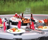 The Barbecue Dining Boat Closeup