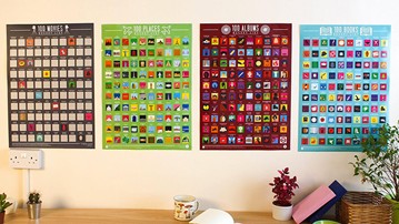 Bucket List Scratch-Off Posters Bucket List Scratch-Off Posters