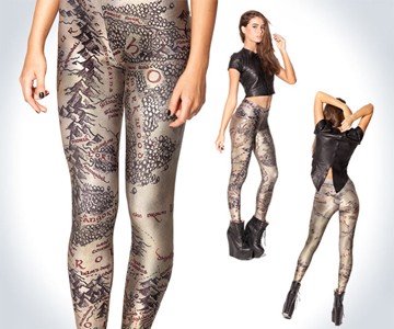 Middle Earth Map Leggings Middle Earth Map Leggings