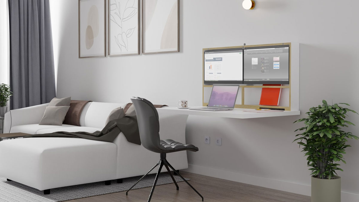 DropTop Plug & Play Wall-Mounted Workstation