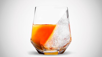Half Ice Whiskey Glass Half Ice Whiskey Glass