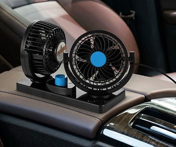 Dual Head Car Fan