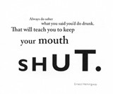 The Hungoevr Cookbook - Hemingway Quote