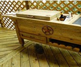Rustic Patio Bar & Cooler