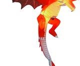 5' Inflatable Flying LED Dragon