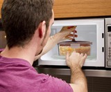 Affixing Self-Stirring Microwave Bowl