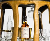 The Balvenie Reclaimed Whiskey Barrel Bar Cart