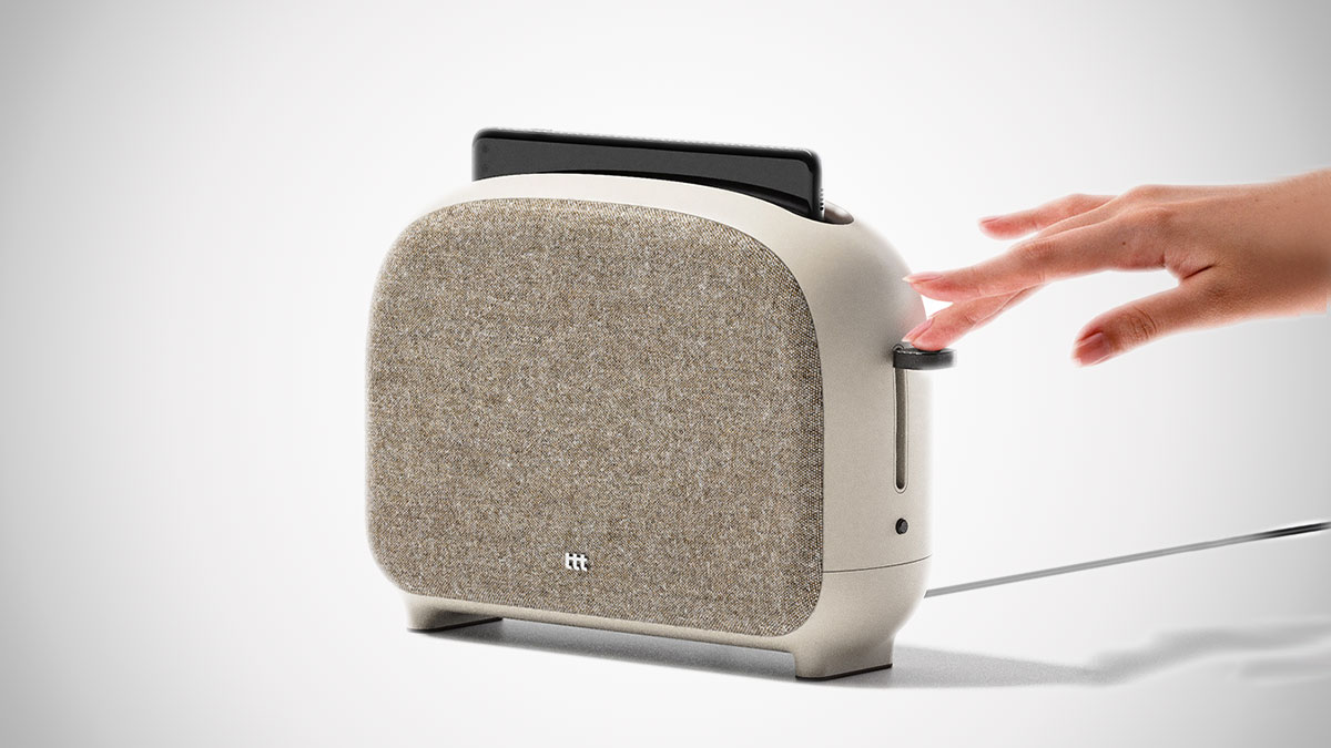 UV Toaster Smartphone Sanitizer Concept