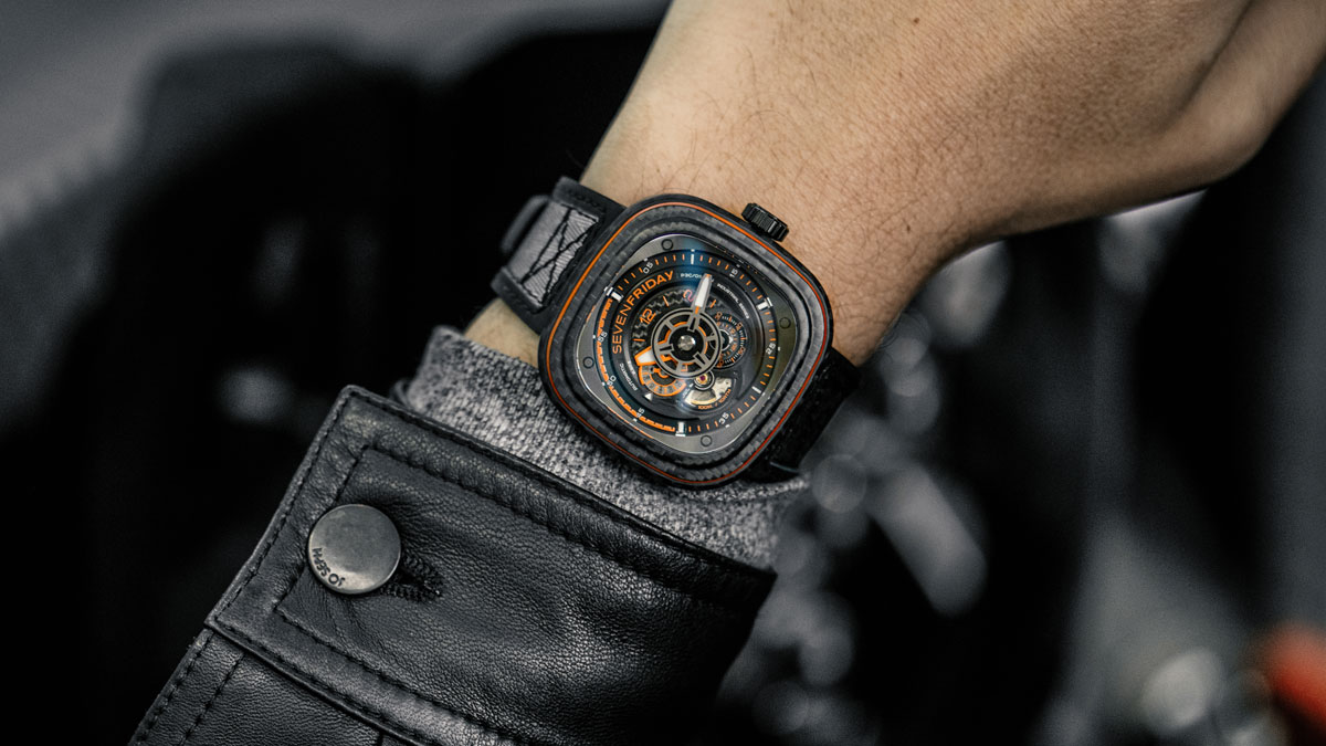 SEVENFRIDAY Orange Carbon Watch