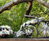 Spoon Motorcycle Sculptures