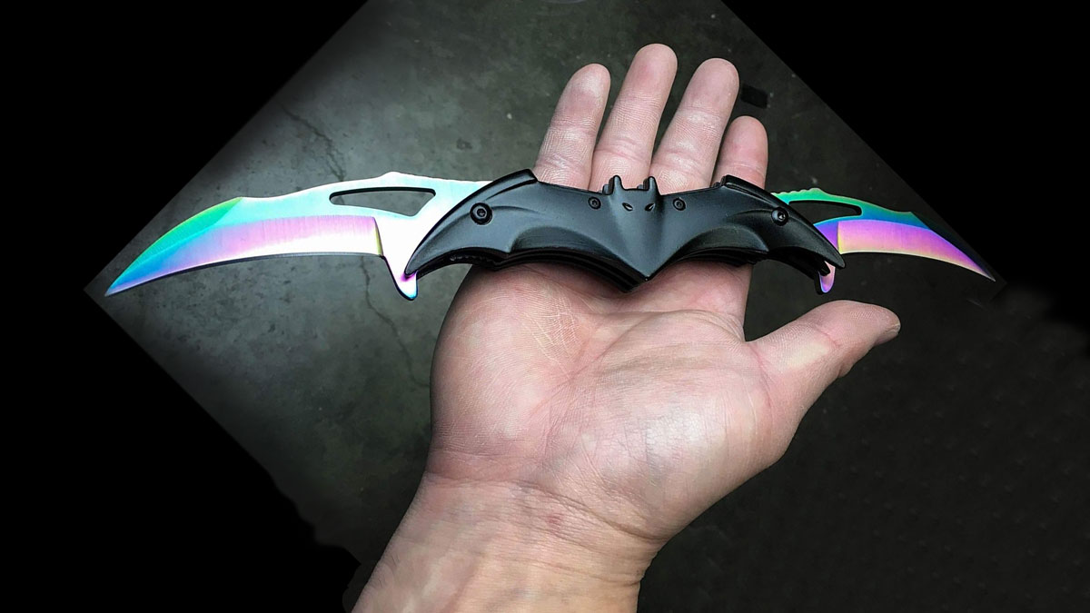 Snake Eye Tactical Dual Blade Folding Bat Knife Snake Eye Tactical Dual Blade Folding Bat Knife