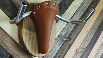 The Longhorn Bicycle Taxidermy Wall Display Bike Rack