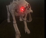 Skeleton Dog with LED Eyes