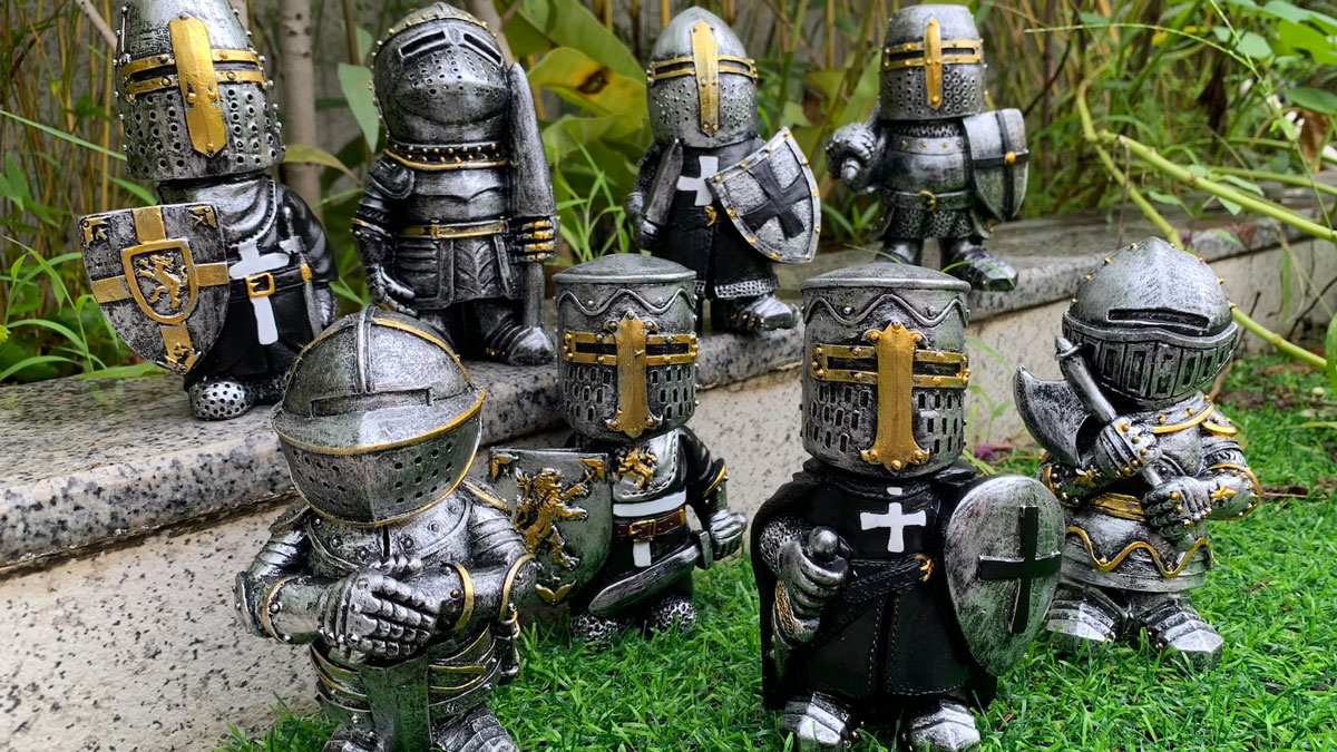 Knight Gnome Garden Statues Knight Gnome Garden Statues