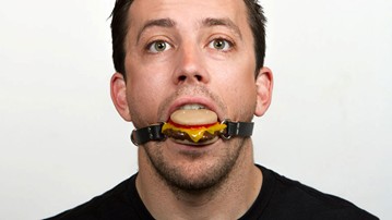 Silencing Slider - Cheeseburger Ball Gag Silencing Slider - Cheeseburger Ball Gag
