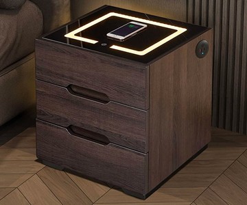 Wireless Charging Nightstand with LED Lights Wireless Charging Nightstand with LED Lights