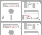 Floppy Disk Coasters - Personal Messages