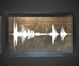 Layered Wood Soundwave Art & Mobile App