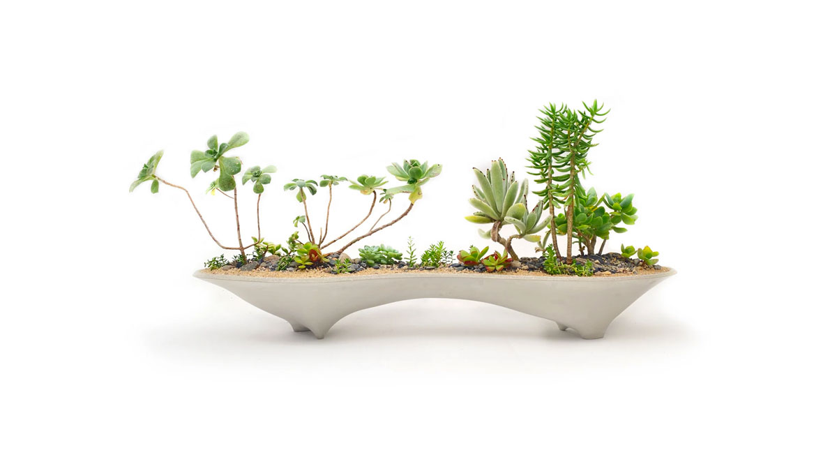 Concrete Island Modern Planter Concrete Island Modern Planter