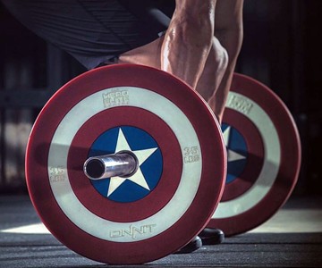 Captain America Barbell Plates Captain America Barbell Plates