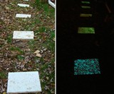 Glow Stones Installed on Stepping Pads
