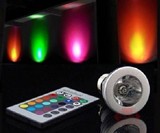 Color-Changing LED Light Bulb with Remote