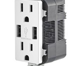 Power Outlet with Dual USB Ports
