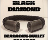 BearArms Black Diamond & Shell Casing Bracelet