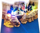 3D Magic Castle Notepad with LED Light