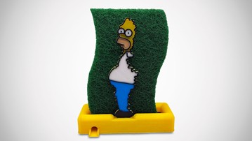 Homer in the Bushes Sponge Holder Homer in the Bushes Sponge Holder