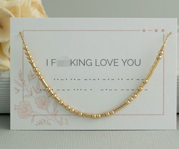 I F**king Love You Morse Code Necklace I F**king Love You Morse Code Necklace