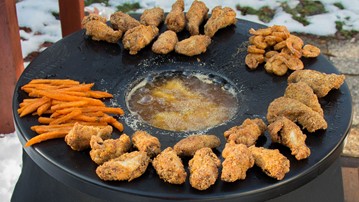 Scrimp: Fryin' Saucer Portable Propane Deep Fryer Scrimp: Fryin' Saucer Portable Propane Deep Fryer