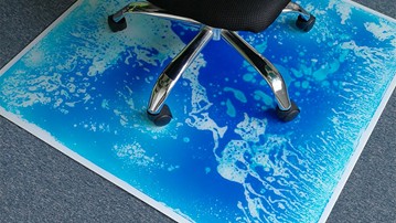 Liquid Encased Office Chair Mat Liquid Encased Office Chair Mat