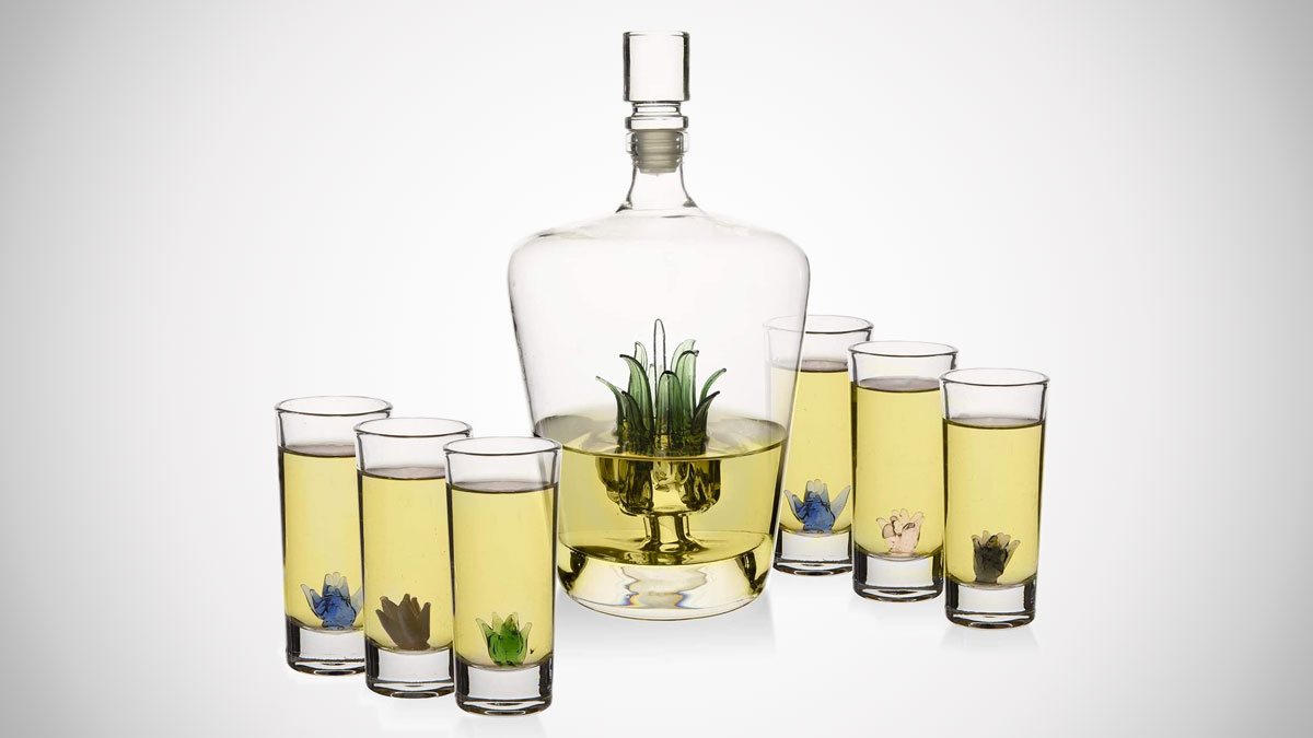 Agave Tequila Decanter Set & Glasses Agave Tequila Decanter Set & Glasses