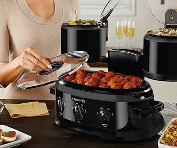 Crock-Pot Swing & Serve Triple Slow Cooker Crock-Pot Swing & Serve Triple Slow Cooker